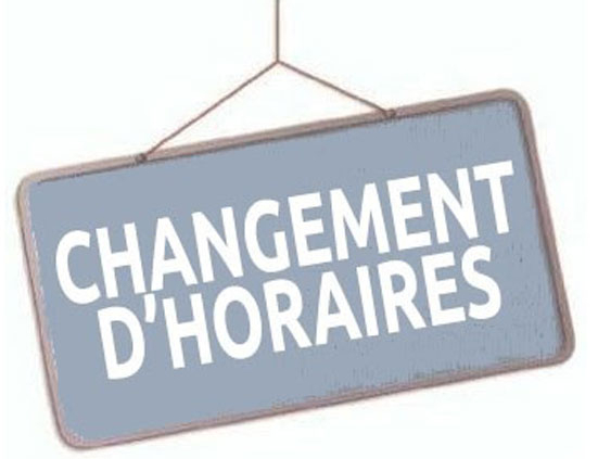 Changement horaires mairie Cénac et Saint-Julien